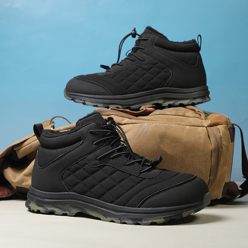 Men Combat Boots Waterproof Non-Slip Hiking Boots Anti-Puncture Anti-Sprain Work Boots