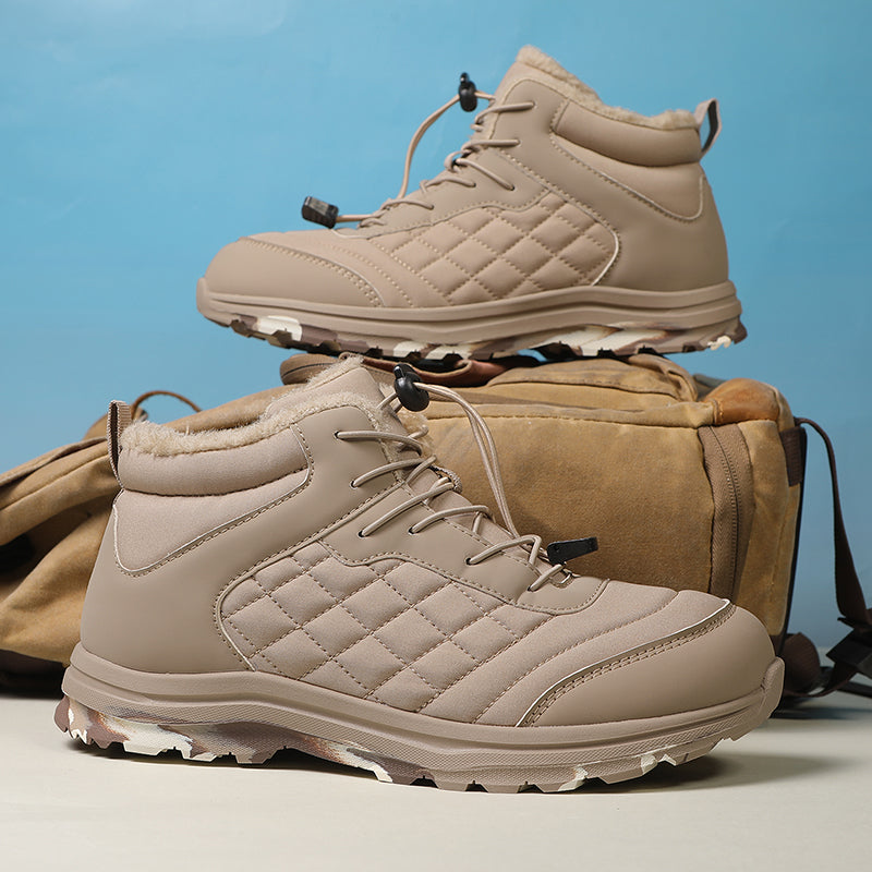 Men Combat Boots Waterproof Non-Slip Hiking Boots Anti-Puncture Anti-Sprain Work Boots