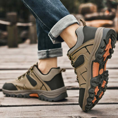(💥NOW ON: 49% OFF Sale!🔥) Latest Men's Genuine Leather Non-Slip Waterproof Outdoor Hiking Shoes