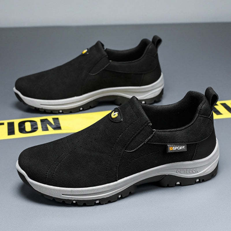 Men's Comfortable Breathable Lightweight Double Layer Waterproof Wide Toe Walking Shoes Orthopedic Shoes-SCSLUXE