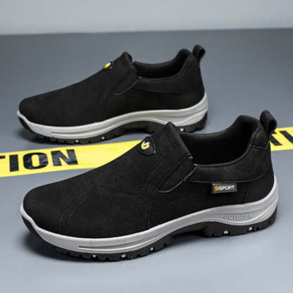 Men's Comfortable Breathable Lightweight Double Layer Waterproof Wide Toe Walking Shoes Orthopedic Shoes-SCSLUXE