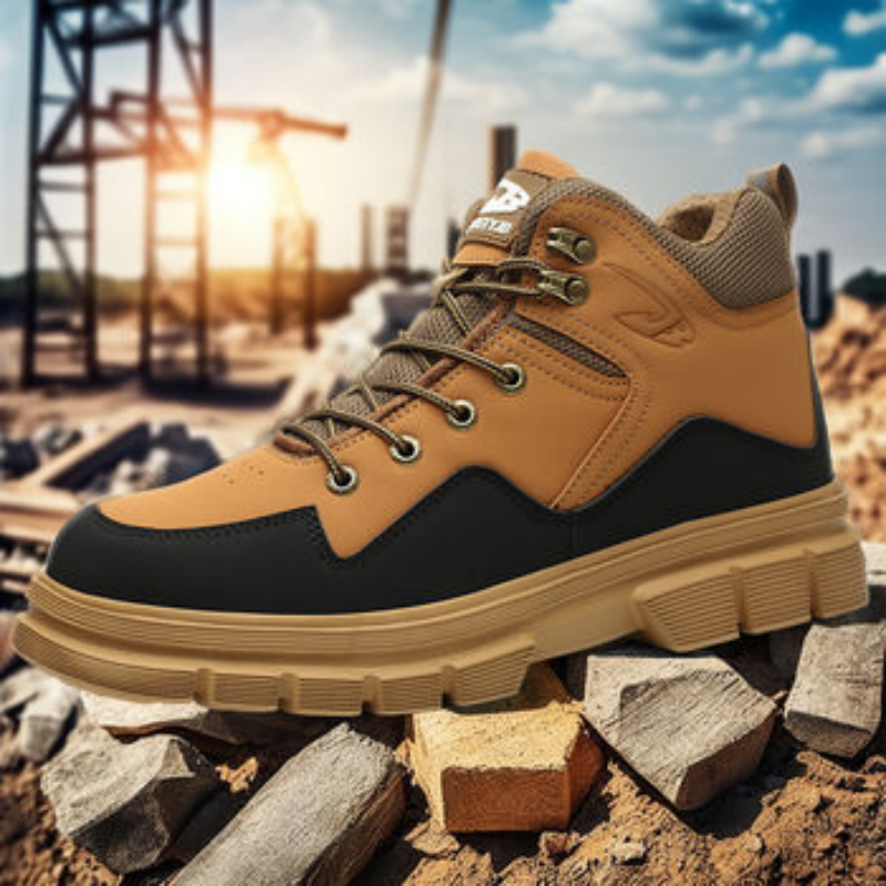 Men’s Steel Toe Outdoor Boots Work Boots Motorcycle Boots – Safety ,Indestructible, Anti-Smash, Puncture-Proof, Waterproof-SCSLUXE