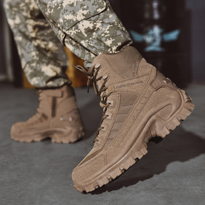 SCSluxe®️ Mens Orthopedic Support Anti-Puncture Work Boots Waterproof Anti-Sprain Hiking Boots(🎁Free Socks + Free Shipping Today🧦)-SCSLUXE
