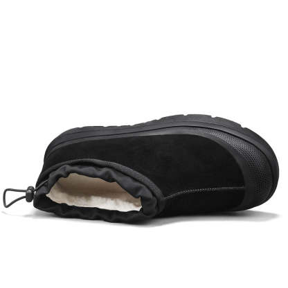 Men's Winter Warmth Wool Snow Boots Waterfoor Non-Silp Cotton Boots Orthopedic Support Winter Slippers-SCSLUXE