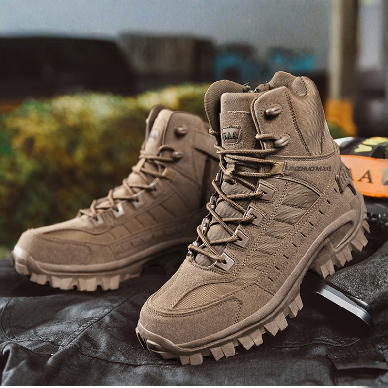 SCSluxe®️ Mens Orthopedic Support Anti-Puncture Work Boots Waterproof Anti-Sprain Hiking Boots(🎁Free Socks + Free Shipping Today🧦)
