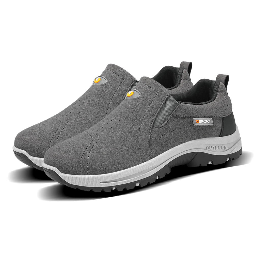 Men's Comfortable Breathable Lightweight Double Layer Waterproof Wide Toe Walking Shoes Orthopedic Shoes-SCSLUXE
