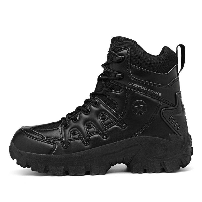 Men's Men Waterproof Non-Slip Hiking Boots Orthopedic Support Anti-Smash Anti-Puncture Work Boots (🎁Free Socks + Free shiping🧦)-SCSLUXE