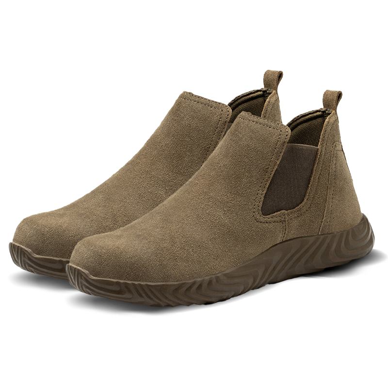 (Multiple Protection👍)High Quality Work Boots - Super Wear-Resistant Leather Material Kevlar Sole Anti-Impact Steel Toe Orthotic Insole-SCSLUXE