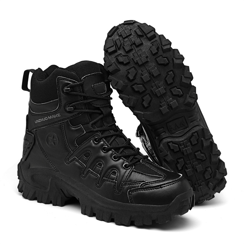 SCSluxe®️ Mens Orthopedic Support Anti-Puncture Work Boots Waterproof Anti-Sprain Hiking Boots(🎁Free Socks + Free Shipping Today🧦)-SCSLUXE