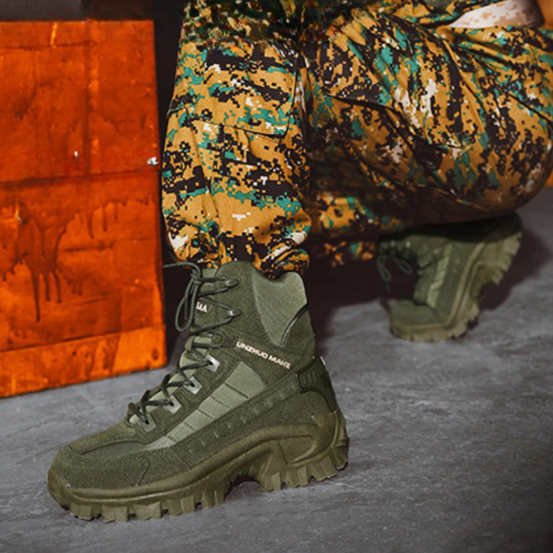 SCSluxe®️ Mens Orthopedic Support Anti-Puncture Work Boots Waterproof Anti-Sprain Hiking Boots(🎁Free Socks + Free Shipping Today🧦)