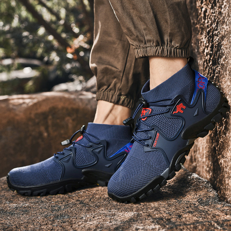 Men's Brand Hiking Shoes Outdoor Shoes Waterproof Non-slip Nnti-sprain