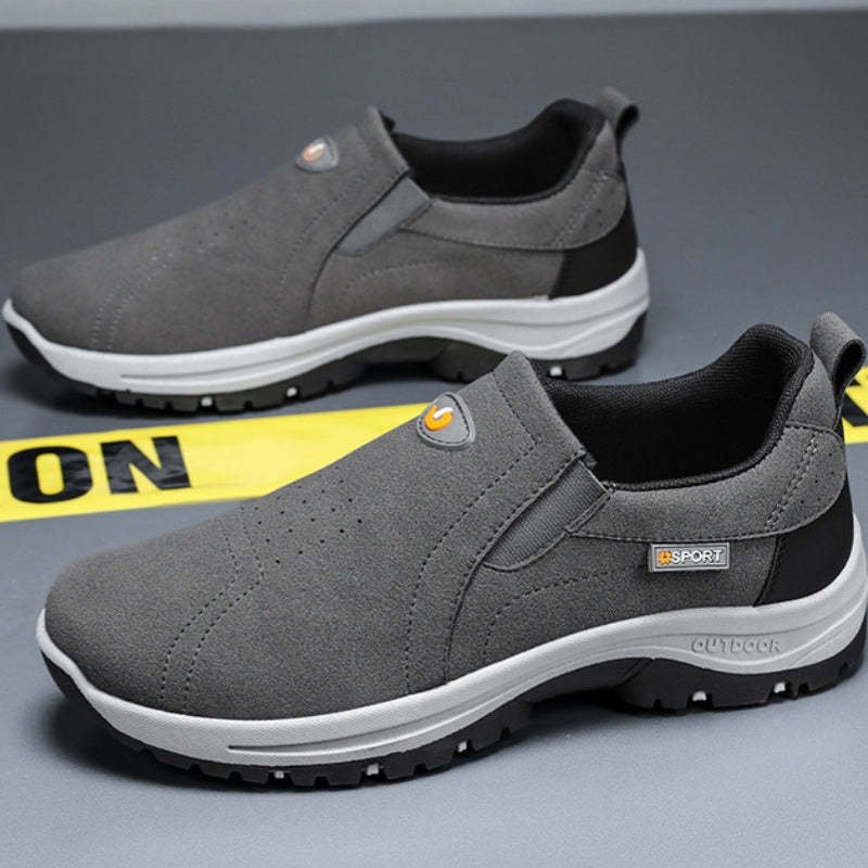 Men's Comfortable Breathable Lightweight Double Layer Waterproof Wide Toe Walking Shoes Orthopedic Shoes-SCSLUXE