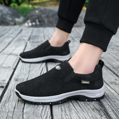 Men's Comfortable Breathable Lightweight Double Layer Waterproof Wide Toe Walking Shoes Orthopedic Shoes-SCSLUXE