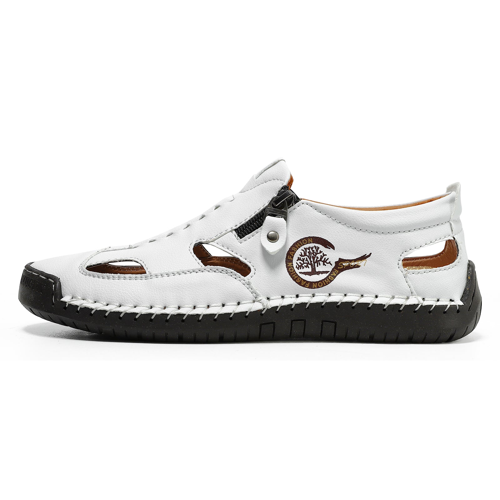 (⏳NOW ON: 49% OFF Sale! 🔥)Mens Casual Shoes Summer Breathable Sneakers Loafers Walking Shoes Hand Made Lace-Up Leather Dress Flats Shoes for Driving Business Working Office-SCSLUXE