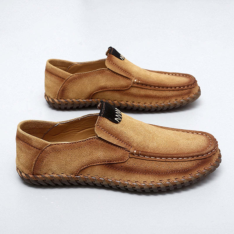 (⏰Last Day 49% OFF🔥)Men's Handcrafted Suede Slip-On Loafers | Lightweight, Rebound Cushioning for Driving & Casual Comfort-SCSLUXE