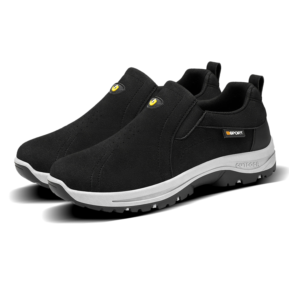 Men's Comfortable Breathable Lightweight Double Layer Waterproof Wide Toe Walking Shoes Orthopedic Shoes-SCSLUXE