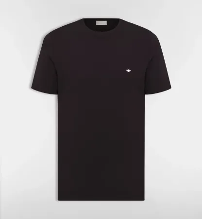 Minimalist Bee Embroidered T-Shirt – Casual Cotton Tee