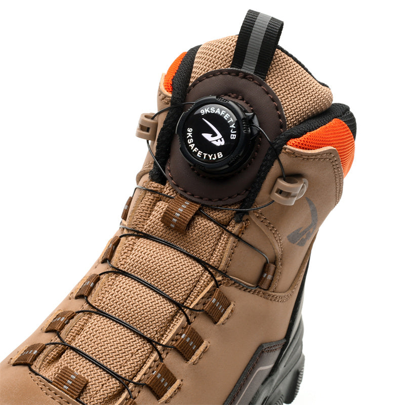 Men's Steel Toe Hand Stitched Cow Leather Boots Motorcycle Boots Work Boots Hiking Boots