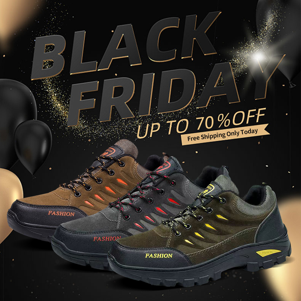 Men‘s Combat Boots Waterproof Non-Slip Hiking Boots Anti-Puncture Anti-Sprain Work Boots