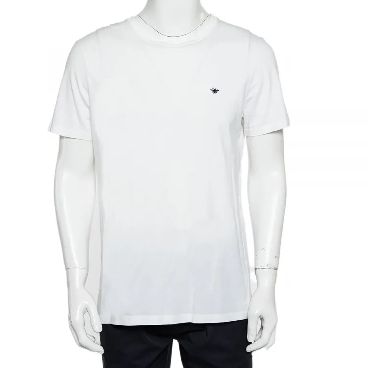 Minimalist Bee Embroidered T-Shirt – Casual Cotton Tee
