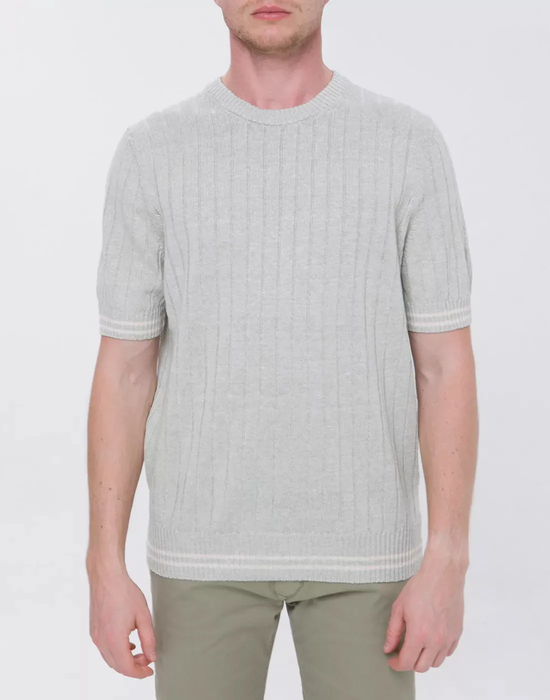 Premium Linen-Cotton Knit T-Shirt