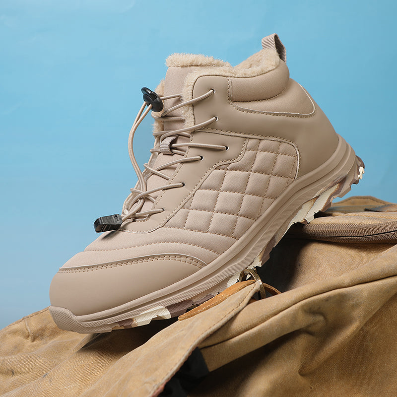 Men Combat Boots Waterproof Non-Slip Hiking Boots Anti-Puncture Anti-Sprain Work Boots