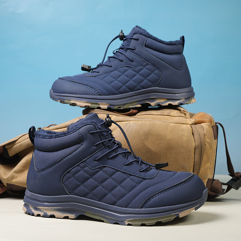 Men Combat Boots Waterproof Non-Slip Hiking Boots Anti-Puncture Anti-Sprain Work Boots