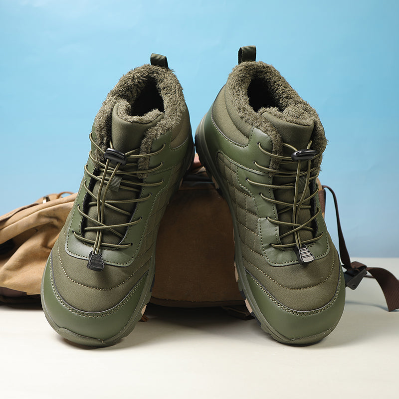 Men Combat Boots Waterproof Non-Slip Hiking Boots Anti-Puncture Anti-Sprain Work Boots