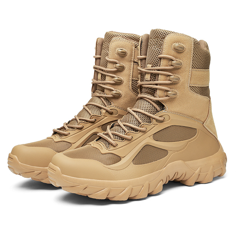 Men's Military Desert Combat Boots Waterproof Non-Slip Hiking Boots Work Boots
