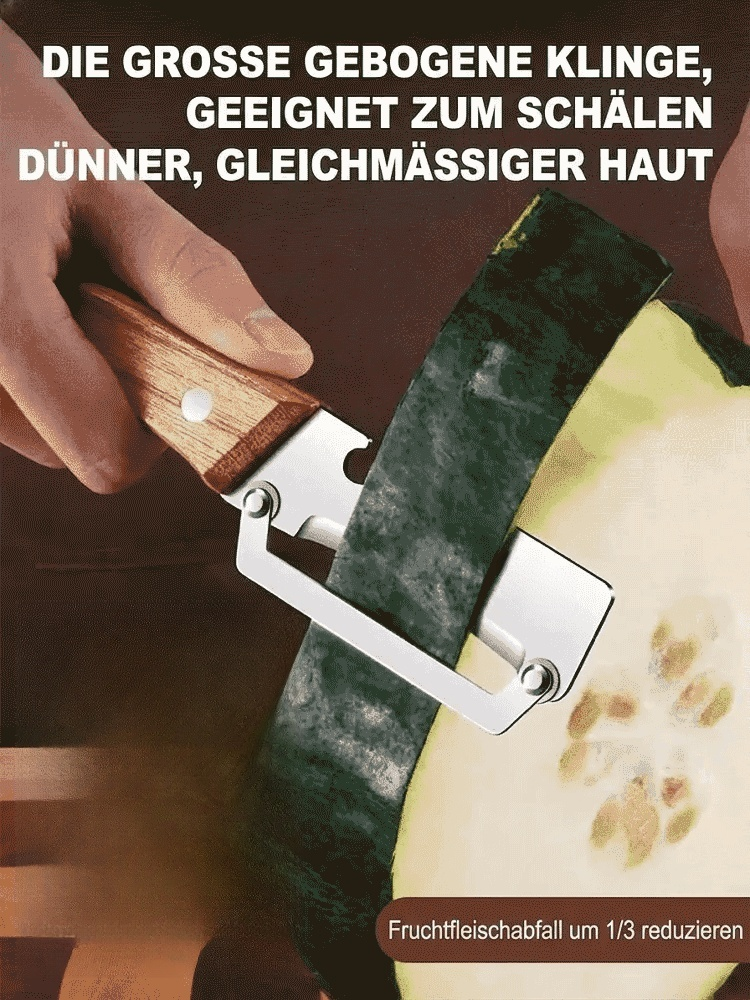 🔪 Sparschäler aus Edelstahl 316L | Öffnet und schält Flaschen in einem Arbeitsgang, leicht und rutschfest, lässt sich sofort abspülen.
