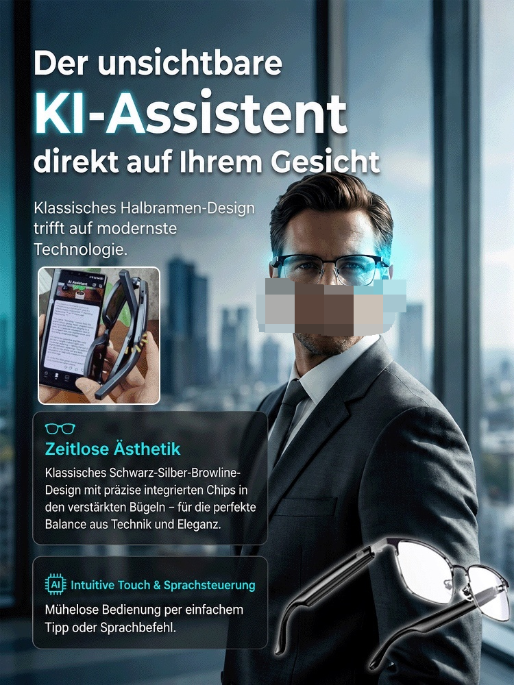 🕶️Intelligente KI-Übersetzung + 4K-Aufnahmen + photochrome Gläser – eine Brille für all Ihre Reisebedürfnisse🌍