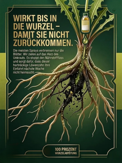 💥 Einmal sprühen und Unkraut wird samt Wurzel vernichtet – kein Nachwachsen mehr!