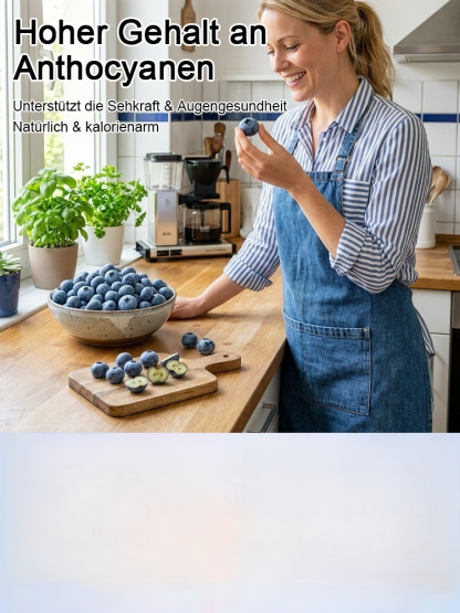 ❄️ Kältebeständig bis -30 °C | Extra große Früchte (18–22 mm) | Regen- und krankheitsresistent | Erlangt mühelos Blaubeerfreiheit