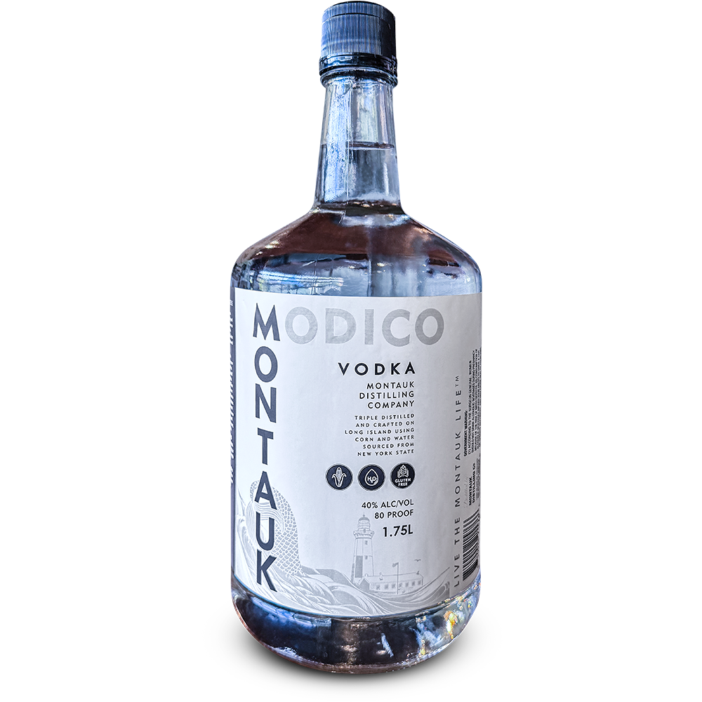 Montauk Modico Vodka 1.75 Liter handle 