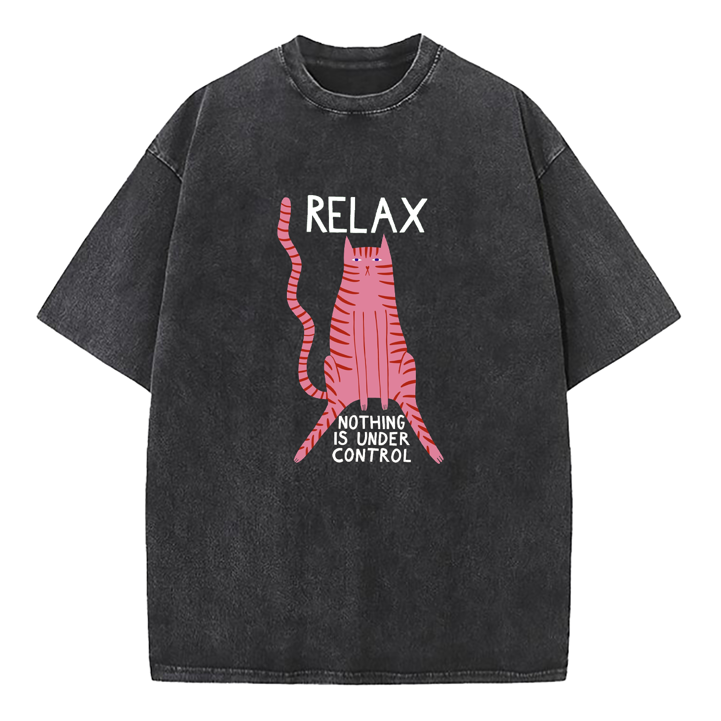 Relax Nothing Is Under Control Washed T-Shirt