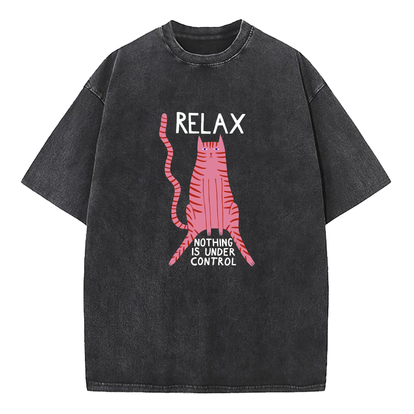 Relax Nothing Is Under Control Washed T-Shirt