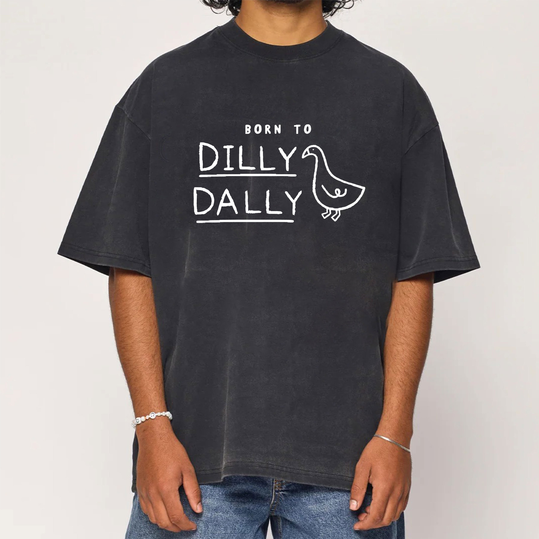 Born To Dilly Dally Forced To Pick Up The Pace Washed T-Shirt