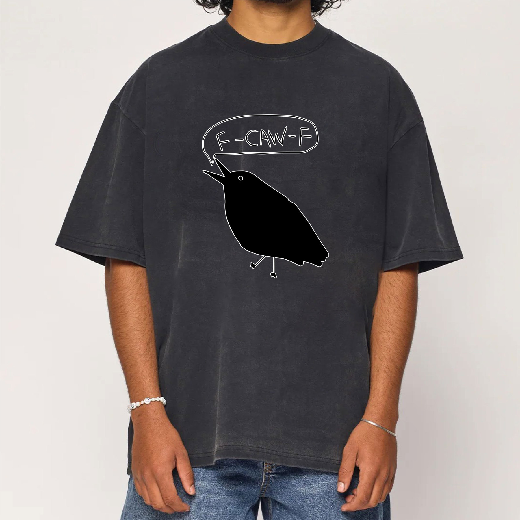 F-Caw-F Crow Washed T-Shirt