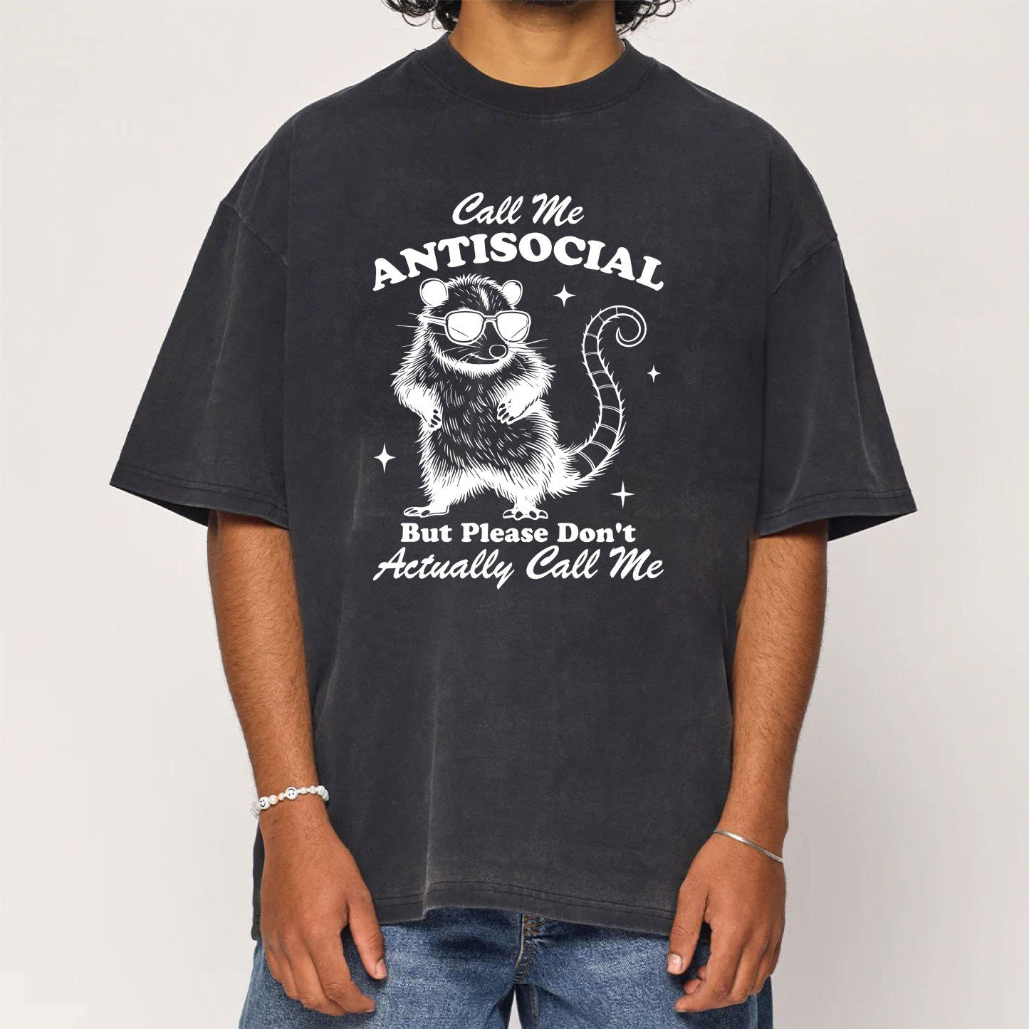 Call Me Antisocial But Please Don’t Call Me Washed T-Shirt