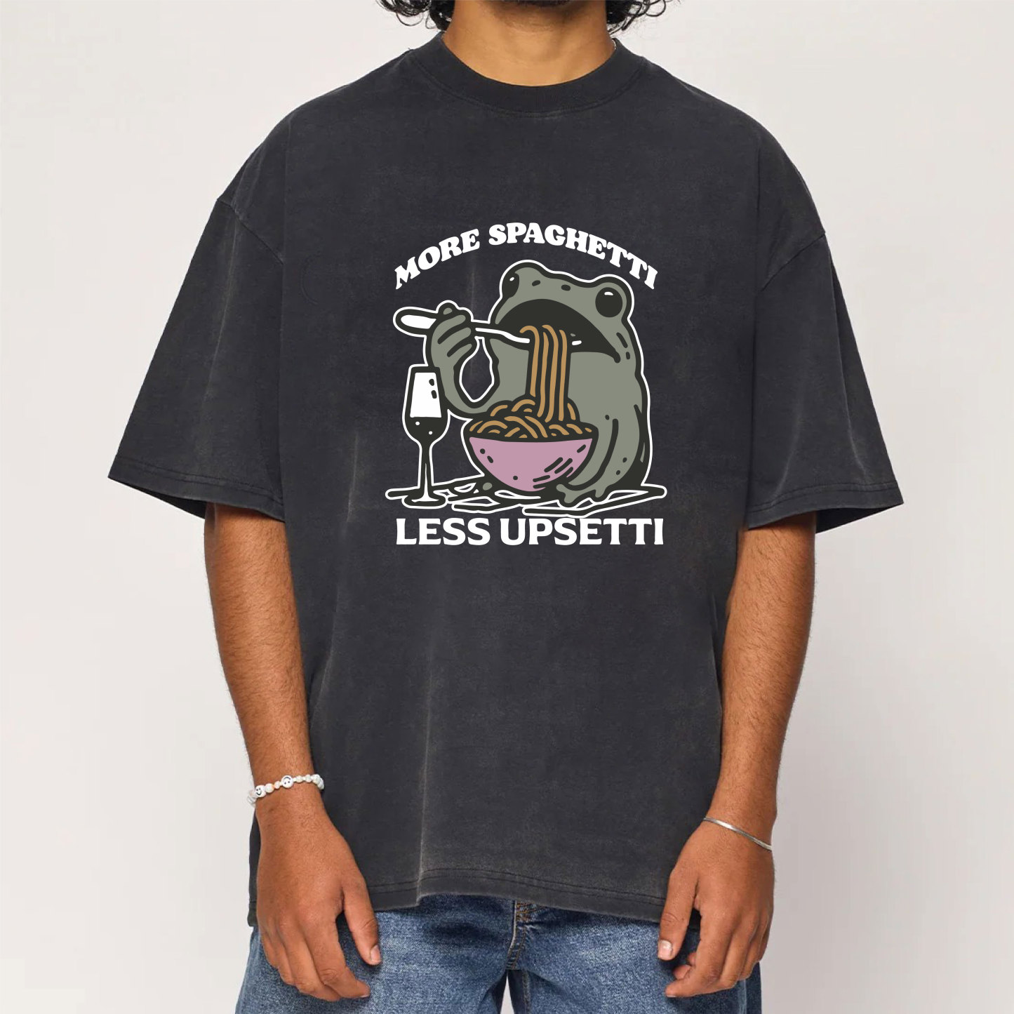 More Spaghetti Less Upsetti Washed T-Shirt