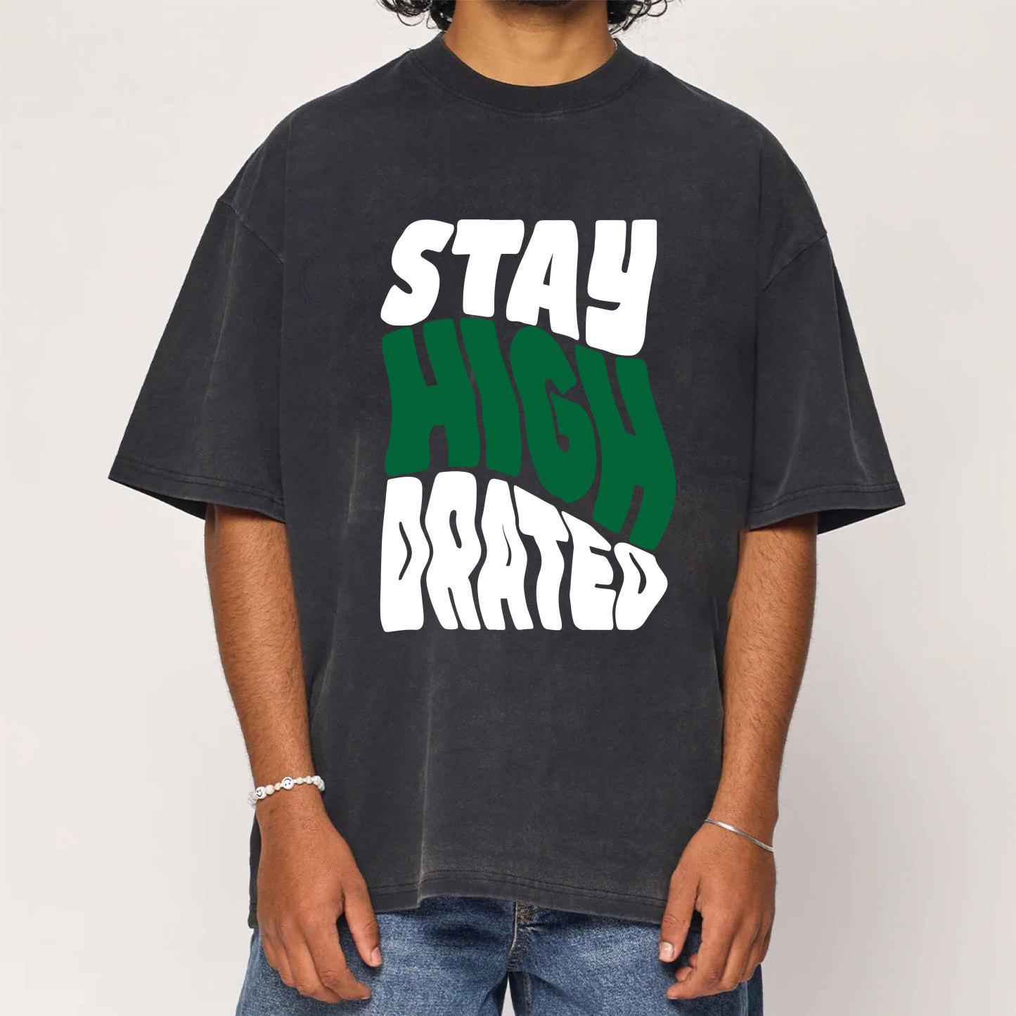 Stay High Drated Washed T-Shirt