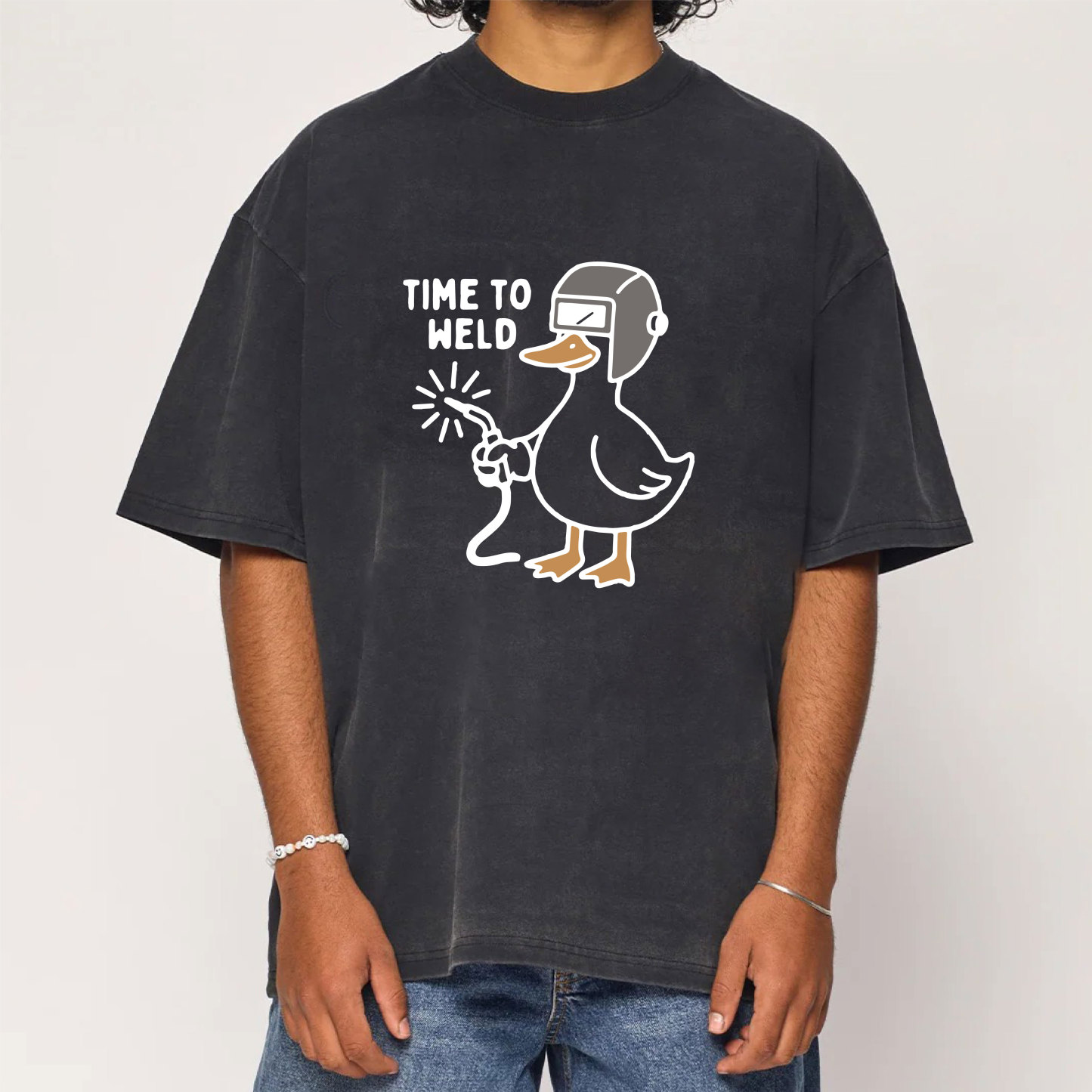 Time To Weld Washed T-Shirt