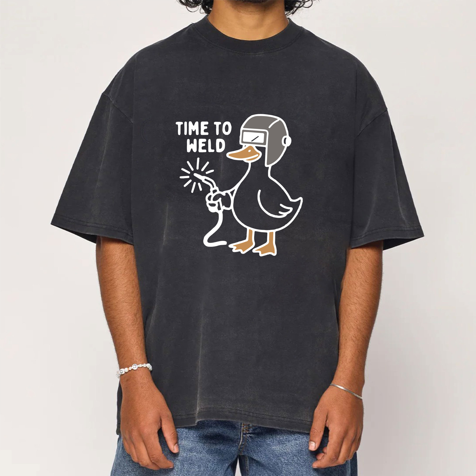 Time To Weld Washed T-Shirt