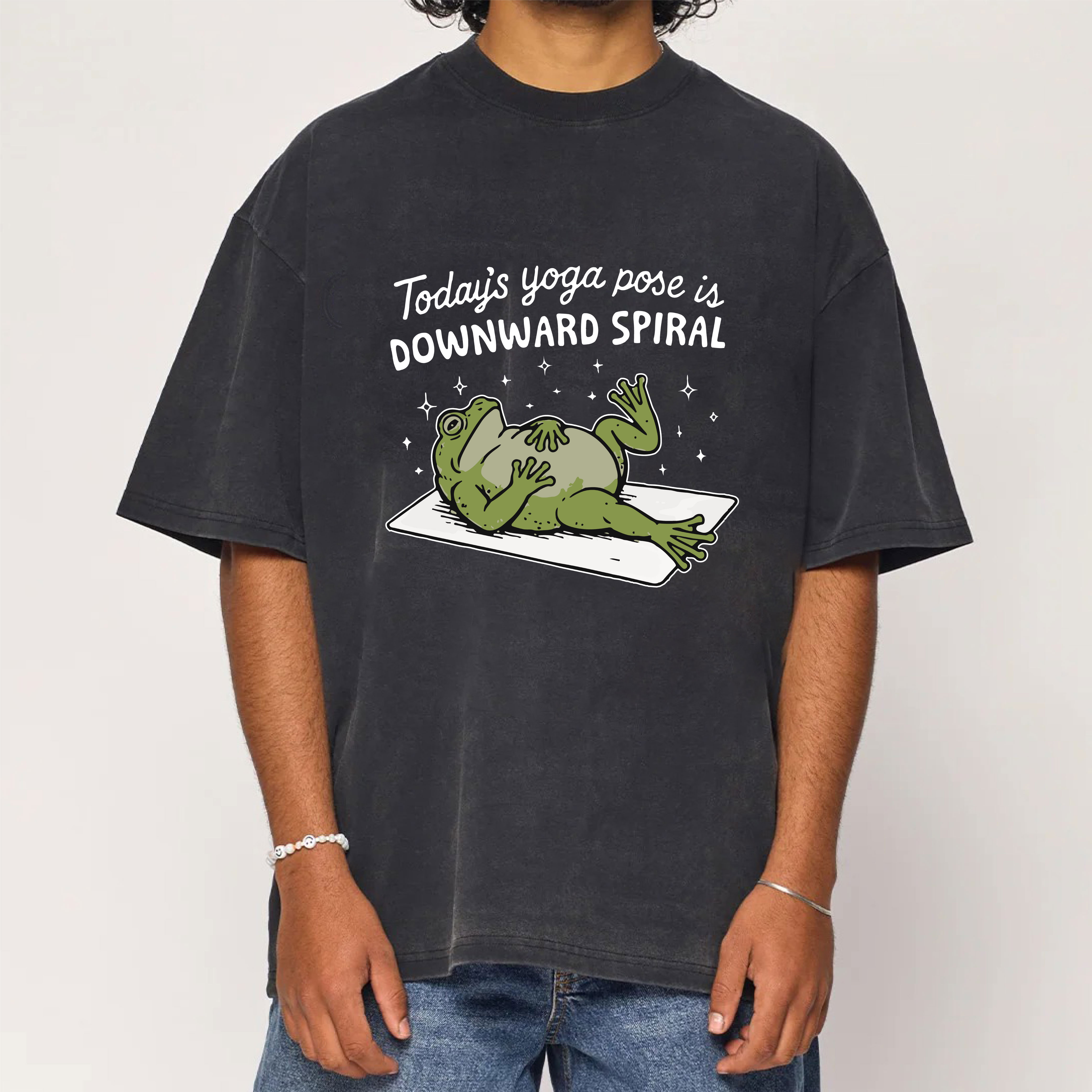 Today’s Yoga Pose Is Downward Spiral Washed T-Shirt