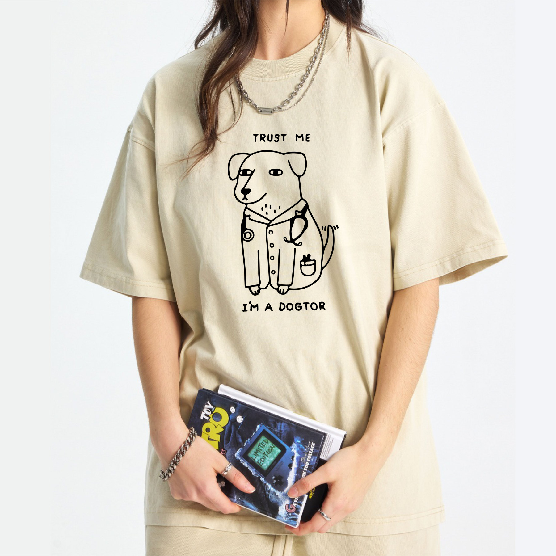 Trust Me I Am Dogtor Washed T-Shirt
