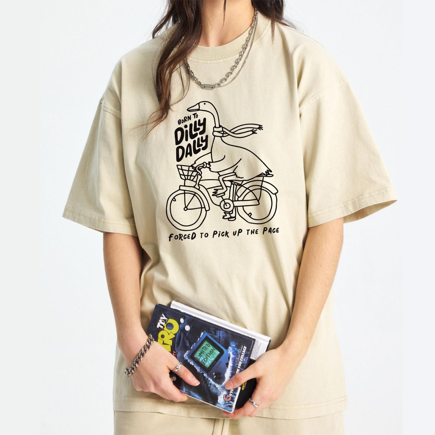 Born To Dilly Dally Forced To Pick Up The Pace Washed T-Shirt