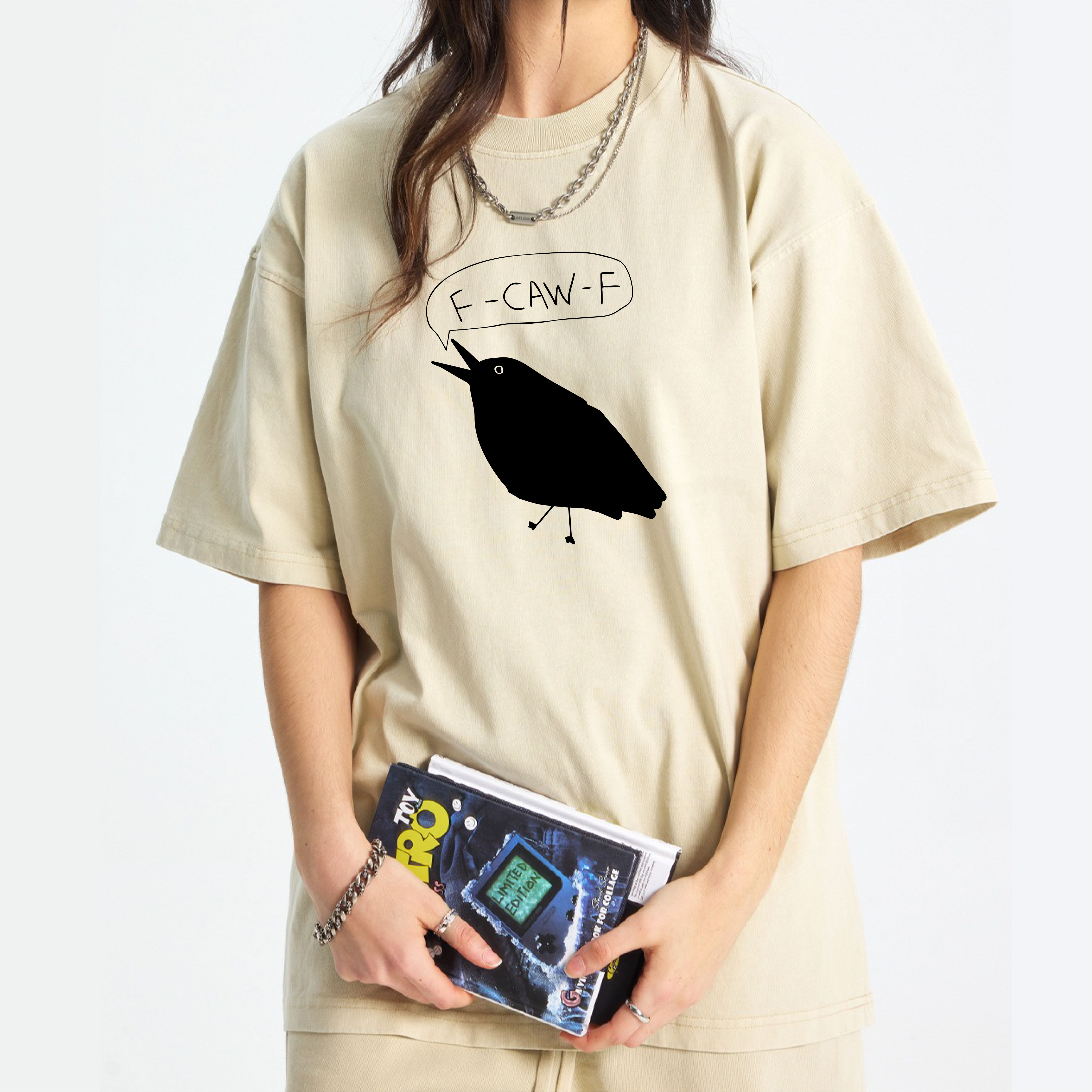 F-Caw-F Crow Washed T-Shirt