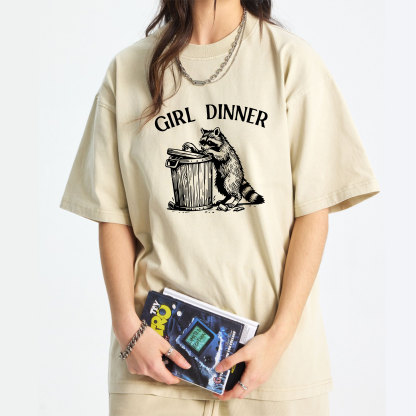 Girl Dinner Washed T-Shirt
