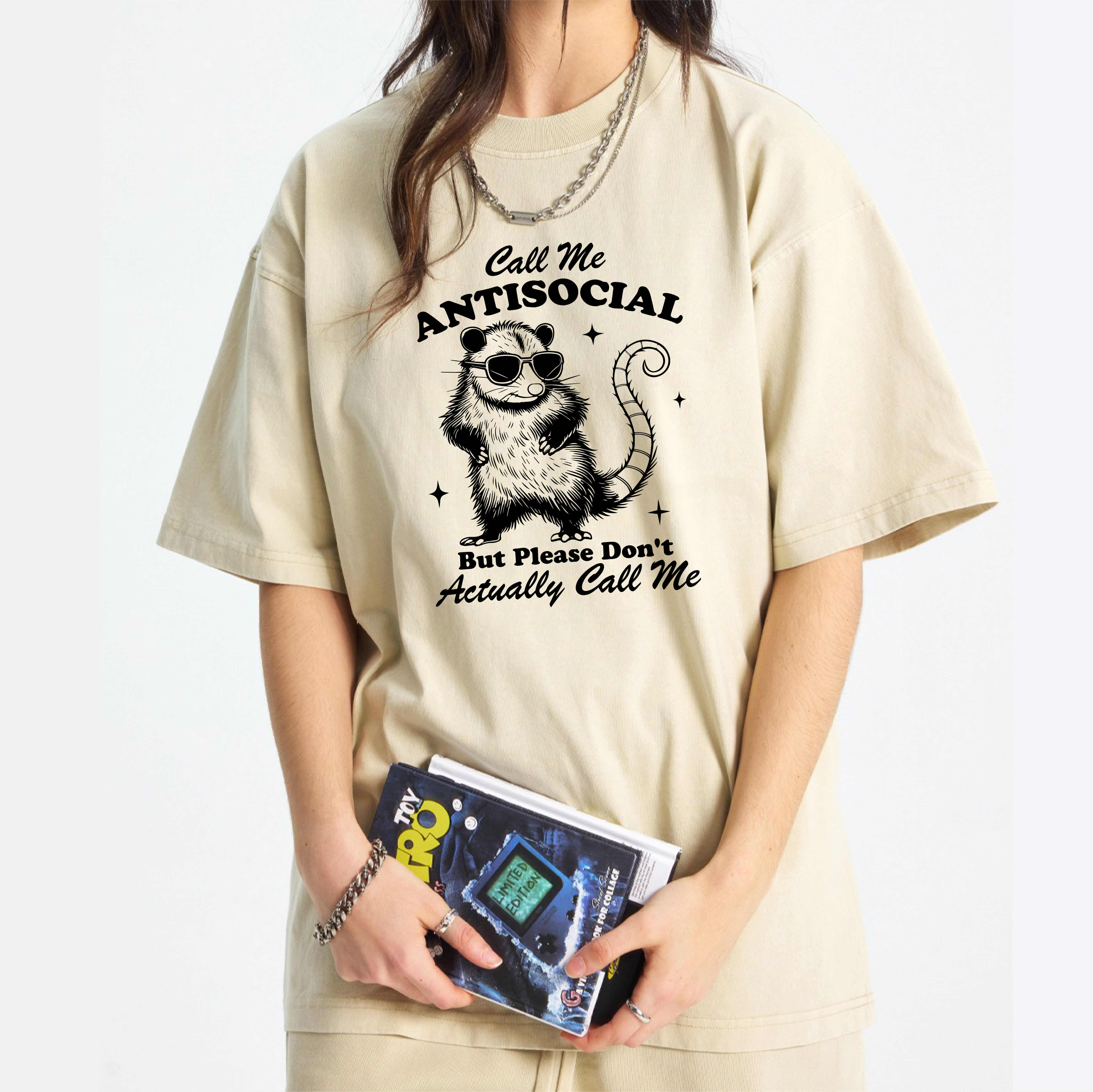 Call Me Antisocial But Please Don’t Call Me Washed T-Shirt