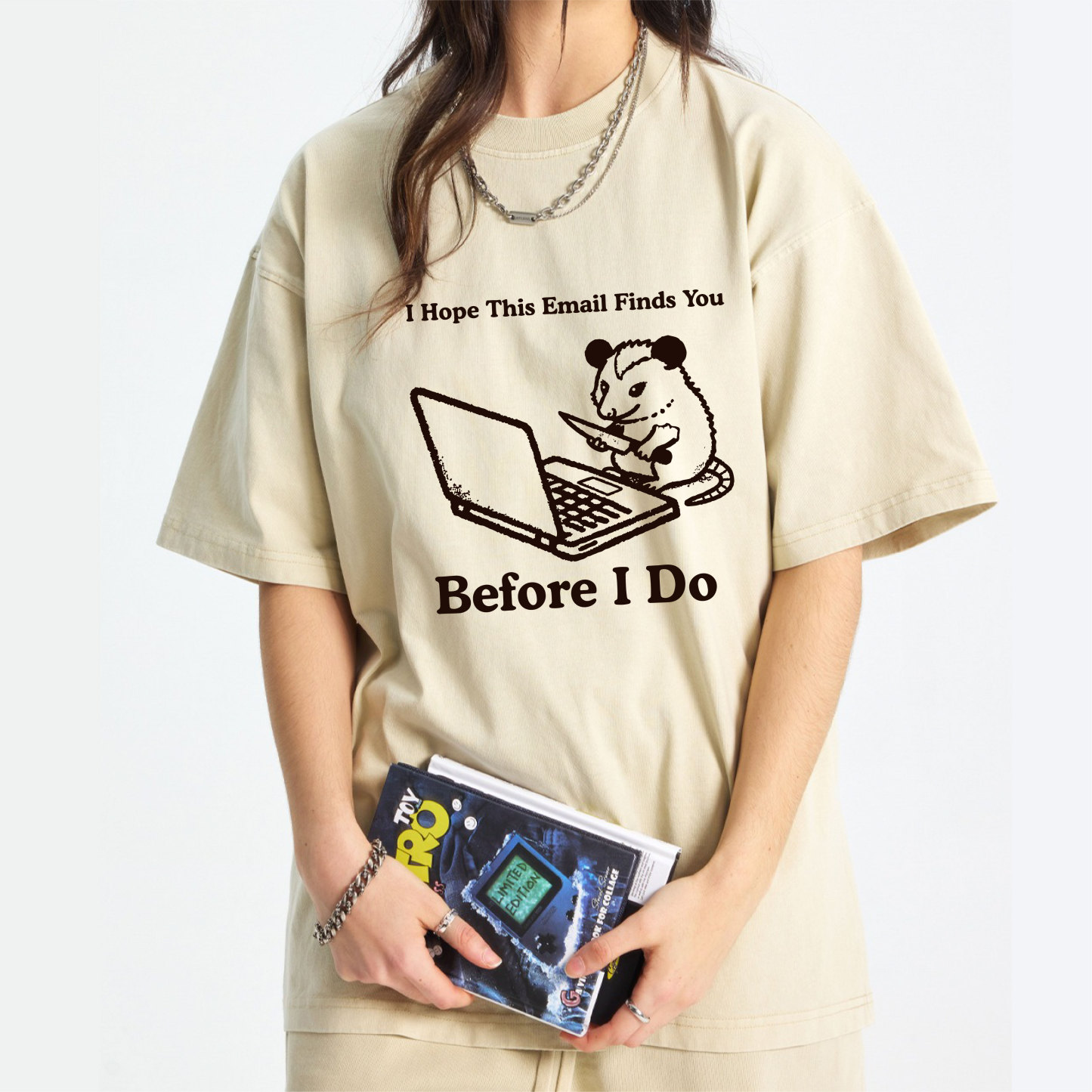 I Hope This Email Finds You Before I Do Washed T-Shirt